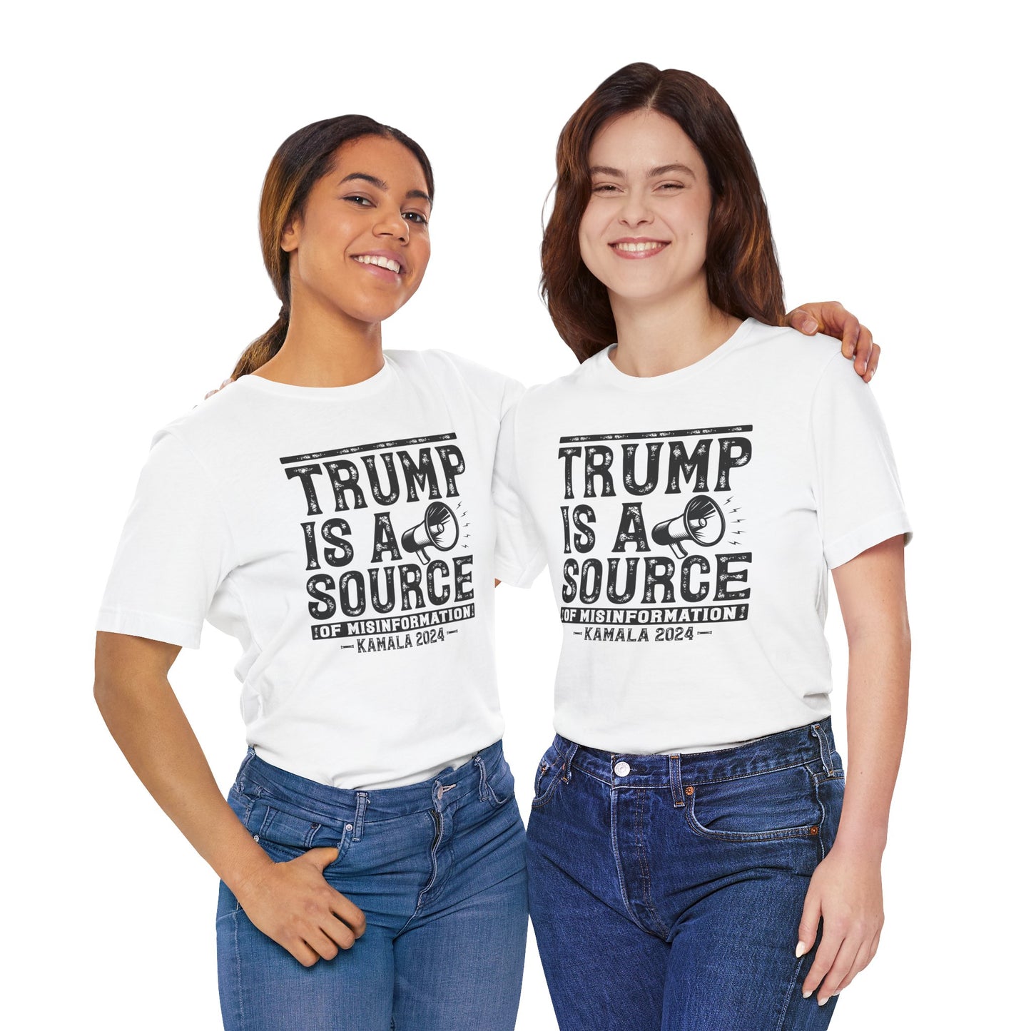 Trump Misinformation Tee – Kamala 2024 (Black)