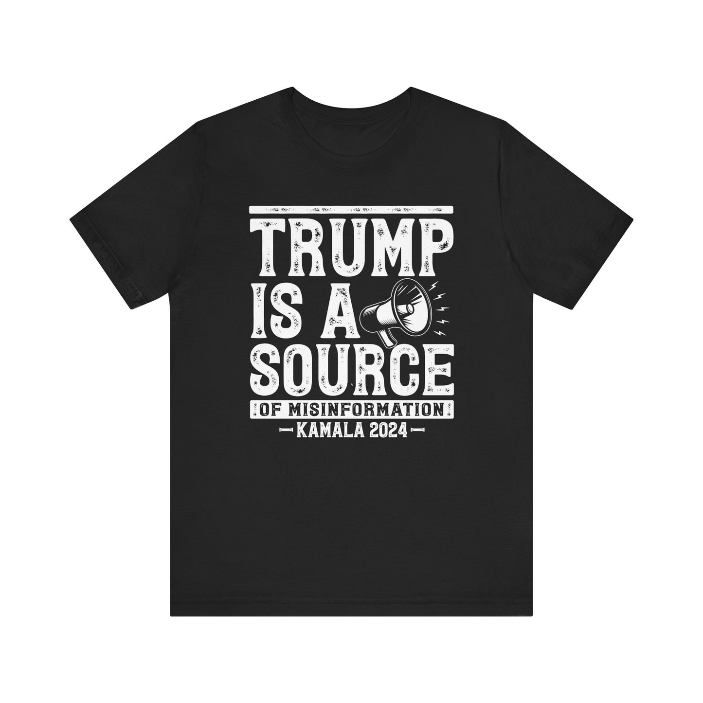 Trump Misinformation Tee – Kamala 2024 (White)