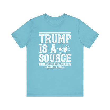 Trump Misinformation Tee – Kamala 2024 (White)