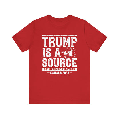 Trump Misinformation Tee – Kamala 2024 (White)