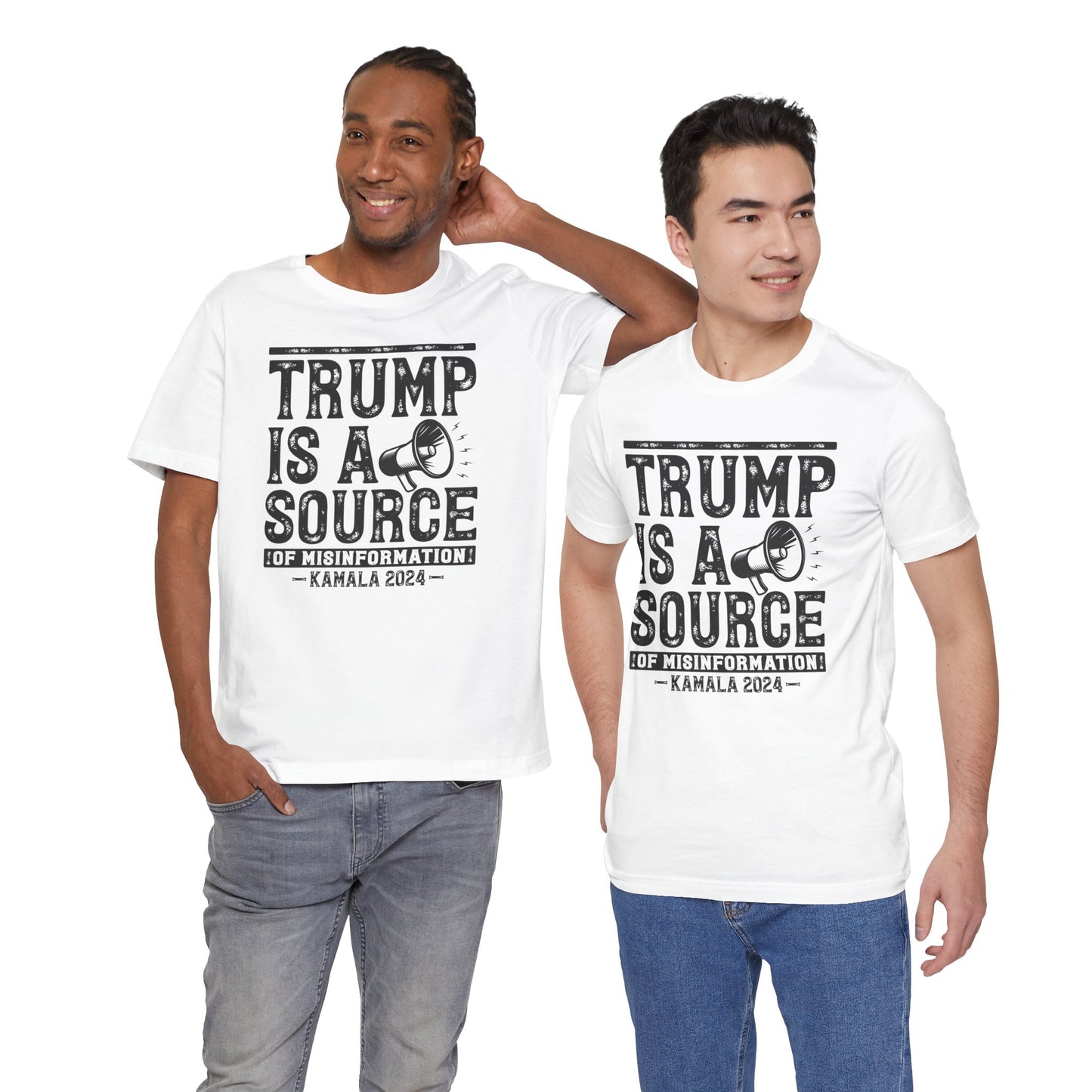 Trump Misinformation Tee – Kamala 2024 (Black)