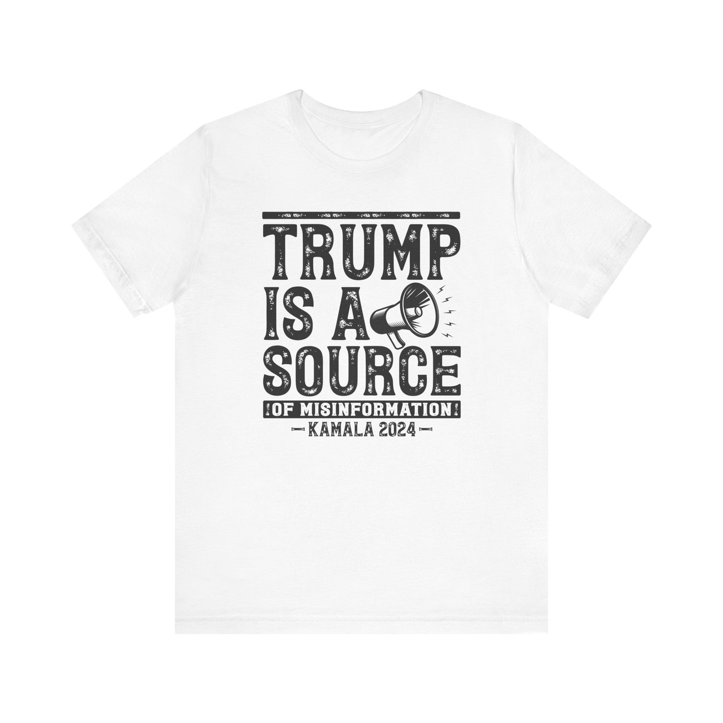 Trump Misinformation Tee – Kamala 2024 (Black)