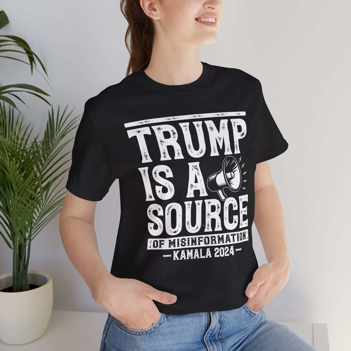 Trump Misinformation Tee – Kamala 2024 (White)