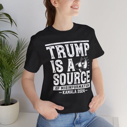 Trump Misinformation Tee – Kamala 2024 (White)