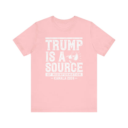 Trump Misinformation Tee – Kamala 2024 (White)